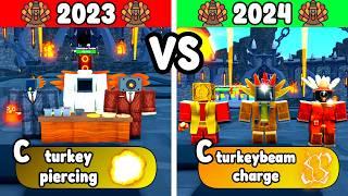 2023 VS 2024 THANKSGIVING UNITS (Toilet Tower Defense)