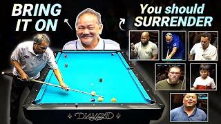 10 Players Think THEY Can OUTNUMBER the Maestro EFREN REYES