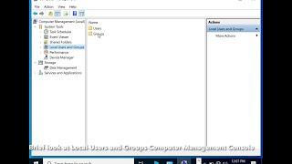 3 Ways of Launching the Local Users and Groups Snap in