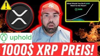 WARNT UPHOLD VOR 1000$ XRP PREIS? SEC BERUFUNG NICHT GEGEN XRP! RIPPLE | KRYPTO NEWS