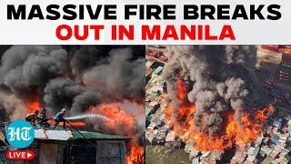 Manila Fire LIVE | Huge Fire In Philippine Capital Leaves 2,000 Families Homeless | Manila News LIVE