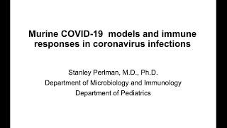 Infectious Disease and Microbiome Program Meeting: Immune Responses in coronavirus infections