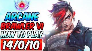 S+ ARCANE BRAWLER VI LEGENDARY 1v9 | HOW TO PLAY VI JUNGLE | Best Build & Runes | League of Legends