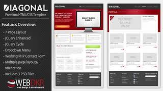 Diagonal - Premium HTML/CSS Template | Themeforest Website Templates and Themes