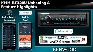 KENWOOD KMM-BT328U Digital Media Receiver with Alexa Unboxing & Feature Highlights