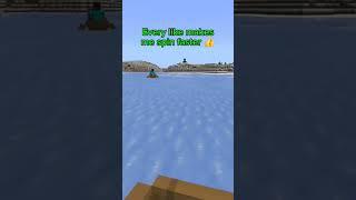 Every Like Makes Me Spin Faster! #minecraft #shorts #trend