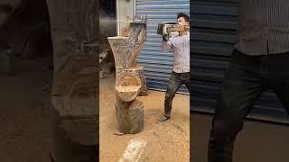 fantastik ubah pohon kayu jadi karya seni#kreatif #diy #karyaseni