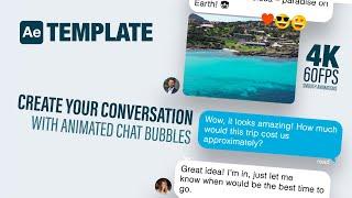 Create Your Own Bubble Chat Conversation Animation in After Effects! | AE Tutorial Template