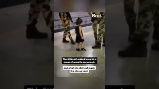 This video of a little girl touching the feet of a CISF jawan made the internet go aww.