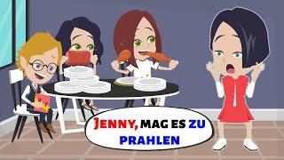 Jenny mag es zu prahlen | Lustige Kurzgeschichten zum Schmunzeln | Deutsch lernen