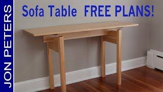 Douglas Fir Sofa Table / Entrance Table with Floating Top