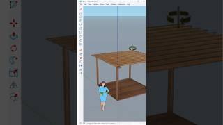 The fastest way to create a Modern Pergola in SketchUp without using any plugins! #nicetower