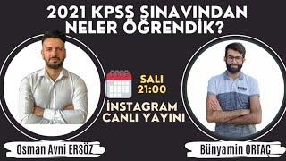 PDR TÜRKİYE 1.Sİ İLE INSTAGRAM CANLI YAYIN || 2022 KPSS İçin Tavsiyeler