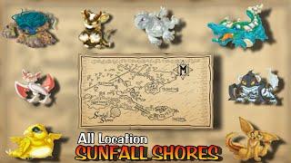 Miscrits Back !! Sunfall Shores All Location  Rare , Epic ,Exotic