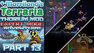 Terraria Thorium Mod, Part 13: Star Scouter, Buried Champion & Queen Bee! [Expert Mode Modded]