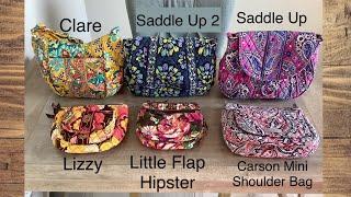 Vera Bradley: Lizzy, Little Flap Hipster, Carson Mini Shoulder Bag, Clare & Saddle Up (1 & 2)