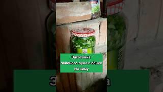 Заготовка зеленого лука на зиму  #дача #садиогород
