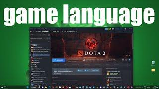 How to change game language on Steam ?