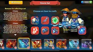 Warrior Set / Storm Set #hustlecastle #gameplay