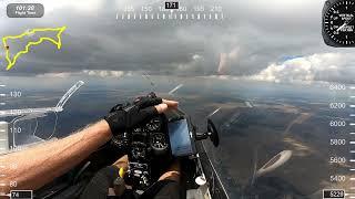 Flying the PW-5 Glider Cross-country 217 Miles 5 hours. Can I make it back to base Roy Dawson video