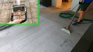 Cant believe how dirty this carpet and tile was! Changed a different color! Full steam clean.