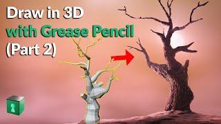 Blender Secrets - Draw in 3D with Grease Pencil (part 2)