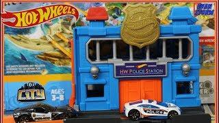 Pretend Play Hot Wheels City Playset Police Station