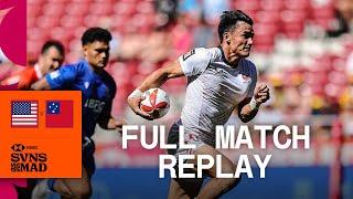 HUGE victory under pressure! | USA v Samoa | HSBC Madrid Sevens