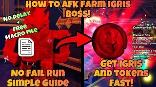 [BEST METHOD!] How to AFK Farm The *NEW* Boss Event in Anime Vanguards (Free Macro File)(Igris Boss)