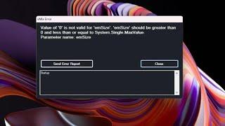 How to: Fix "Value of '0' is not valid for 'emSize' error | vMix || value of 0 vmix