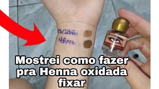 HENNA OXIDADA COMO RECUPERAR * como fazer ela fixar* henna Della e delle oxidou