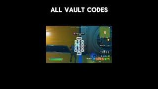 ALL CODES FOR VAULT IN GO GOATED - FORTNITE