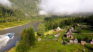 Life in Remote Taiga Village In Russia. Far From Civilization without  roads and communication.