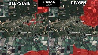 Russian Invasion of Ukraine: Andriivka Offensive - DeepState (UA) vs DivGen (RU) [Jan 20 to Feb 24]