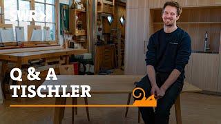 Q&A Tischler - Leander Sommer beantwortet Eure Fragen | SWR Handwerkskunst