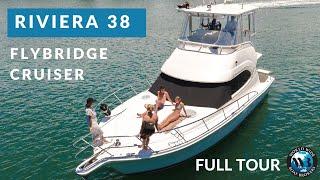 Riviera 38 Flybridge Cruiser Full Tour