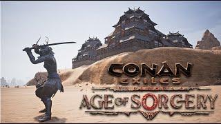 How To Build A Japanese Castle [ timelapse ] - Conan Exiles Age Of Sorcery