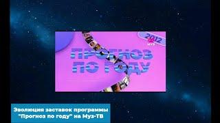 Эволюция заставок программы "Прогноз по году" на Муз-ТВ