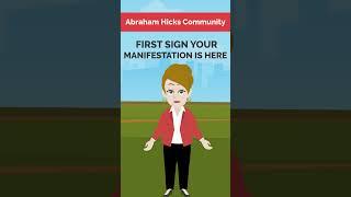 Abraham Hicks ~ First Sign Your Manifestation is Coming(#Shorts) #abrahamhickswisdom #abrahamhicks