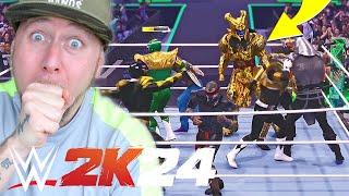 WWE 2K24 30 Man Royal Rumble with POWER RANGERS vs TEENAGE MUTANT NINJA TURTLES