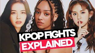 recent kpop FIGHTS explained (blackswan, katseye, momoland)