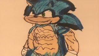 Drawing sonic movie design (FIXED)