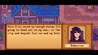 Sebastian's 4 hearts event - Stardew Valley