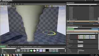 UE4 Tornado WIP #2. Adding fake light with "subsurface scattering".