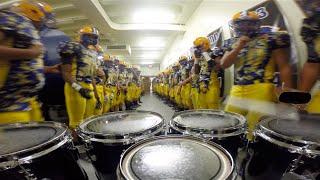 LT Drumline Football Team March Out Tenor Cam