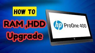 HP ProOne 400 Aii in One PC How to Upgrade RAM HDD