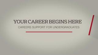 Explore our careers support for undergraduates