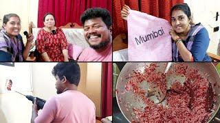 MUMBAI அம்மா குடுத்த SURPRISE GIFT , எனக்கு, அம்மாக்கு, மாமியாருக்கு? வாங்க பாக்கலாம்? #sivifamily