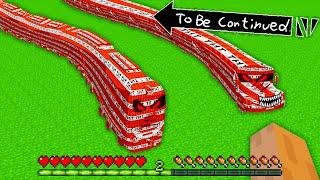 LONGEST TNT SCARY METRO TRAIN SNAKE vs LONGEST TNT SCARY SCHOOL BUS SNAKE in Minecraft by Alex Craft