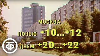 Прогноз погоды. Время. Эфир 7 августа 1989